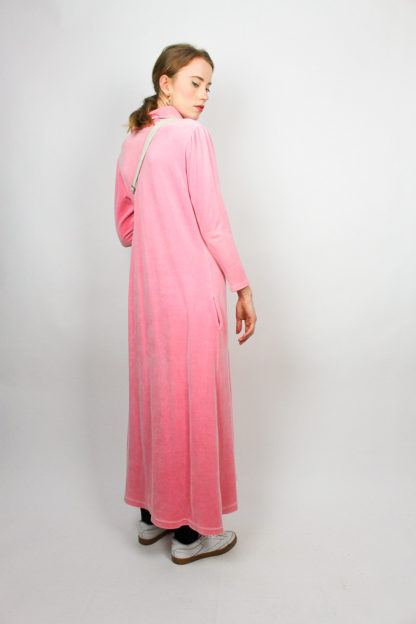 Samtkleid Rosa