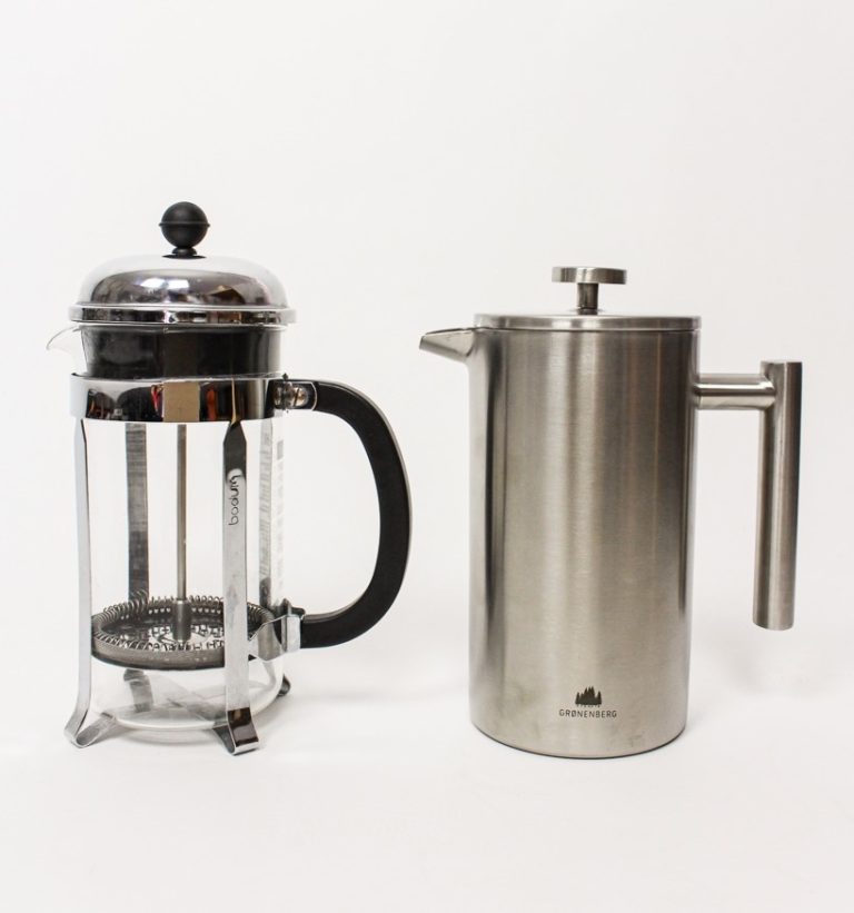 French Press Edelstahl Kaffeepresse Oma Klara