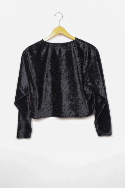Schwarze Samtjacke