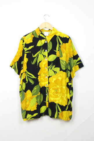 Damen Blumenbluse