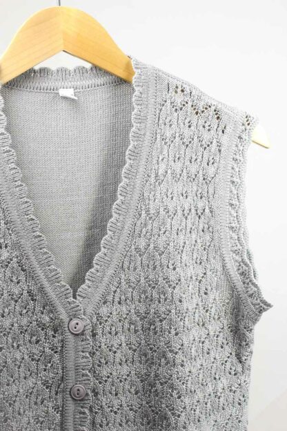 Strickweste Grau