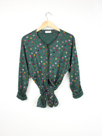 punkte strickjacke