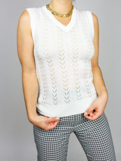 strickpullunder weiss