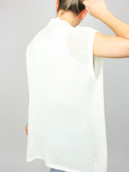 Strickweste Weiß