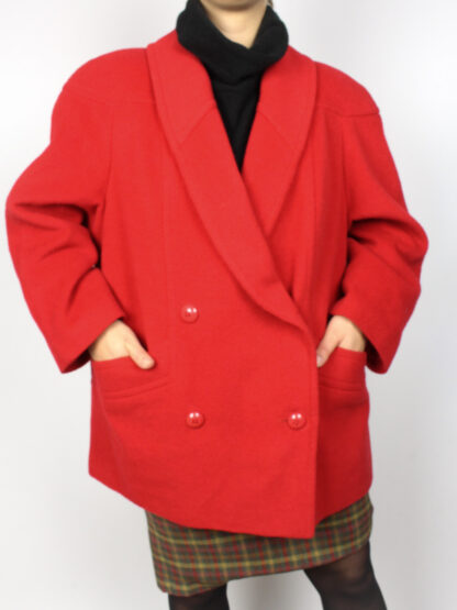 Damen Mantel Rot