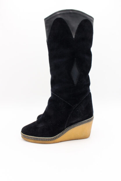 Keilstiefel Blau