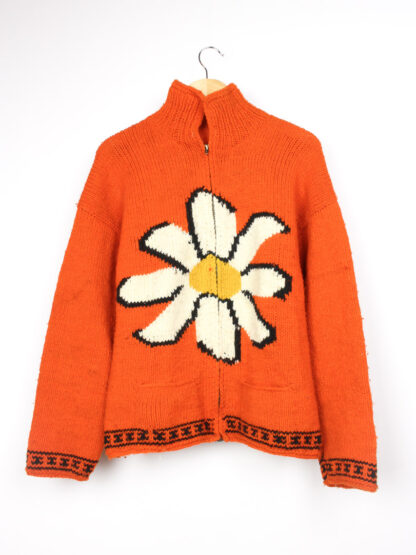 Strickjacke Orange