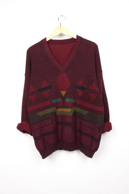 Vintage Pullover Bordeaux