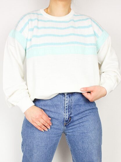 Oversize Streifen Pullover