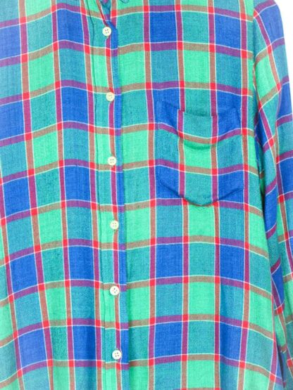 Flanellhemd Blau