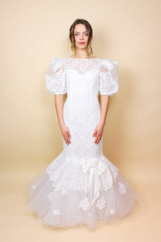 Vintage Brautkleid Weiß