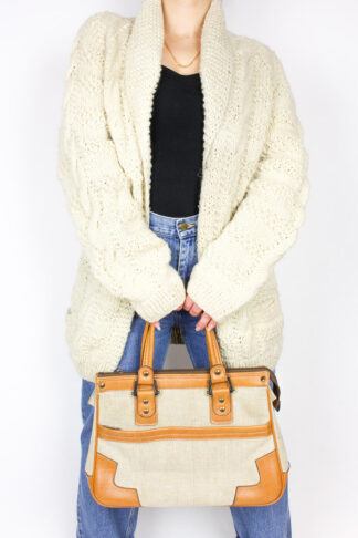Vintage Strickjacke Creme
