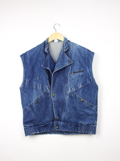 Vintage Jeansweste Dunkelblau