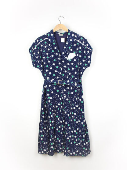 Vintage Kleid Dunkelblau