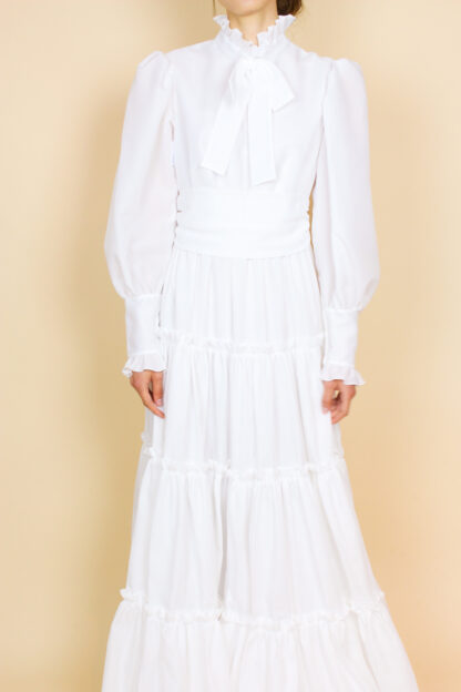 Brautkleid Langarm Weiß