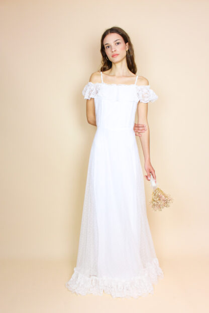 Vintage Brautkleid Weiß
