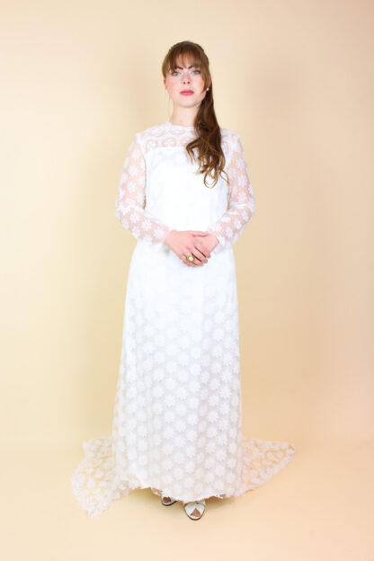 Vintage Hochzeitskleid Weiß