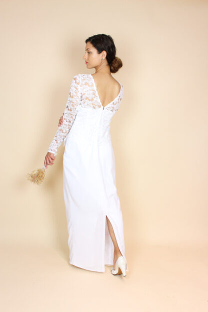 Brautkleid Beinschlitz