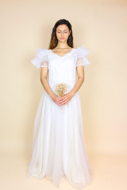 Hochzeitskleid Plissee