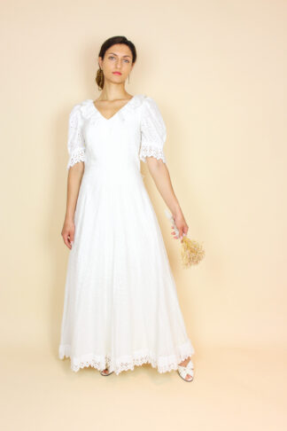 Vintage Brautkleid Weiß