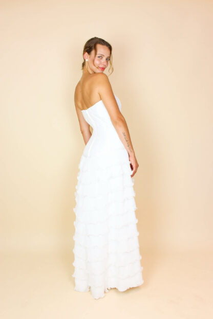 Brautkleid Volant