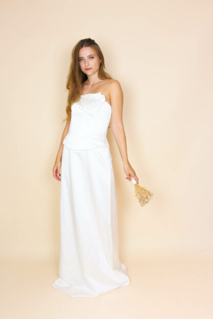 Vintage Brautkleid Ärmellos