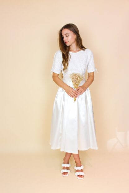 Vintage Brautkleid Midi