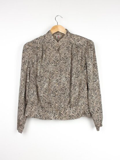Vintage Bluse Printmuster